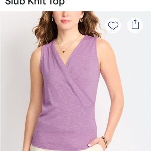 Gilli Lavender Sleeveless Tank Top